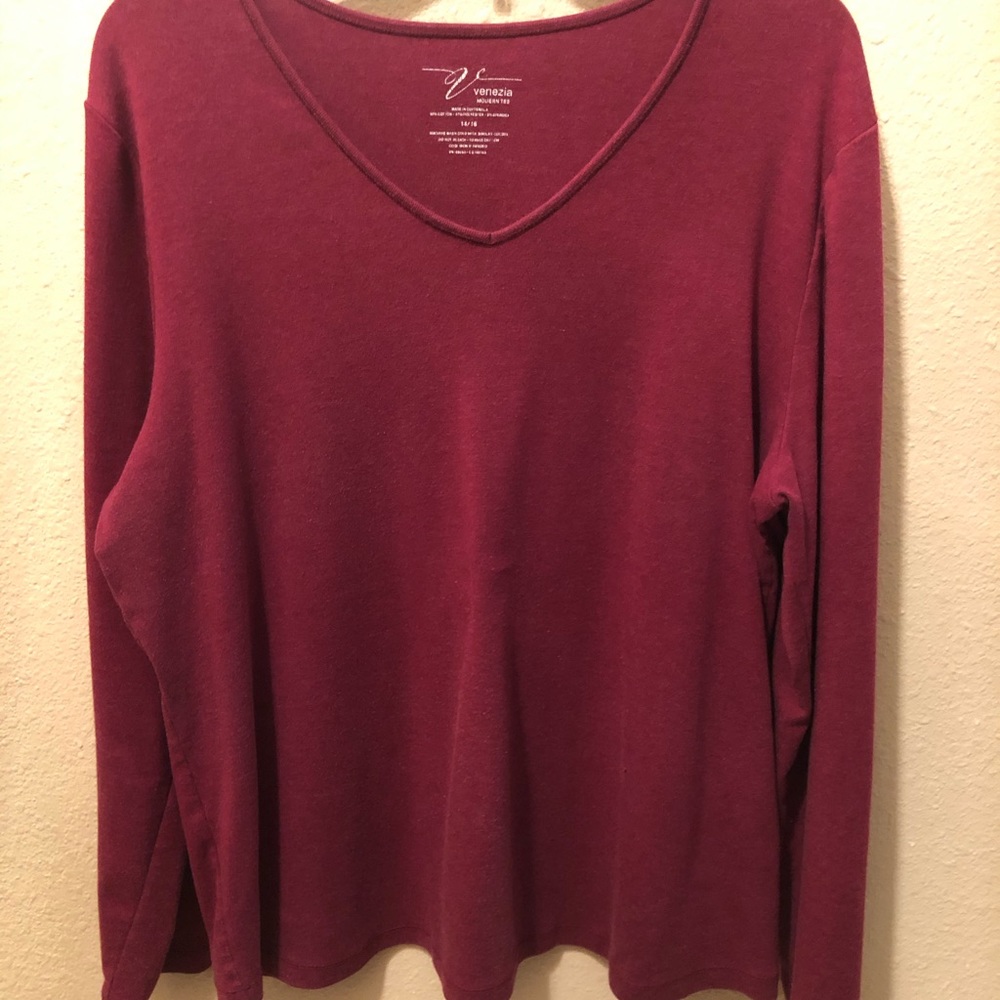 💞Venezia Lane Bryant Modern Tee - Long Sleeve, Plus Size 14/16! Combo w/others!